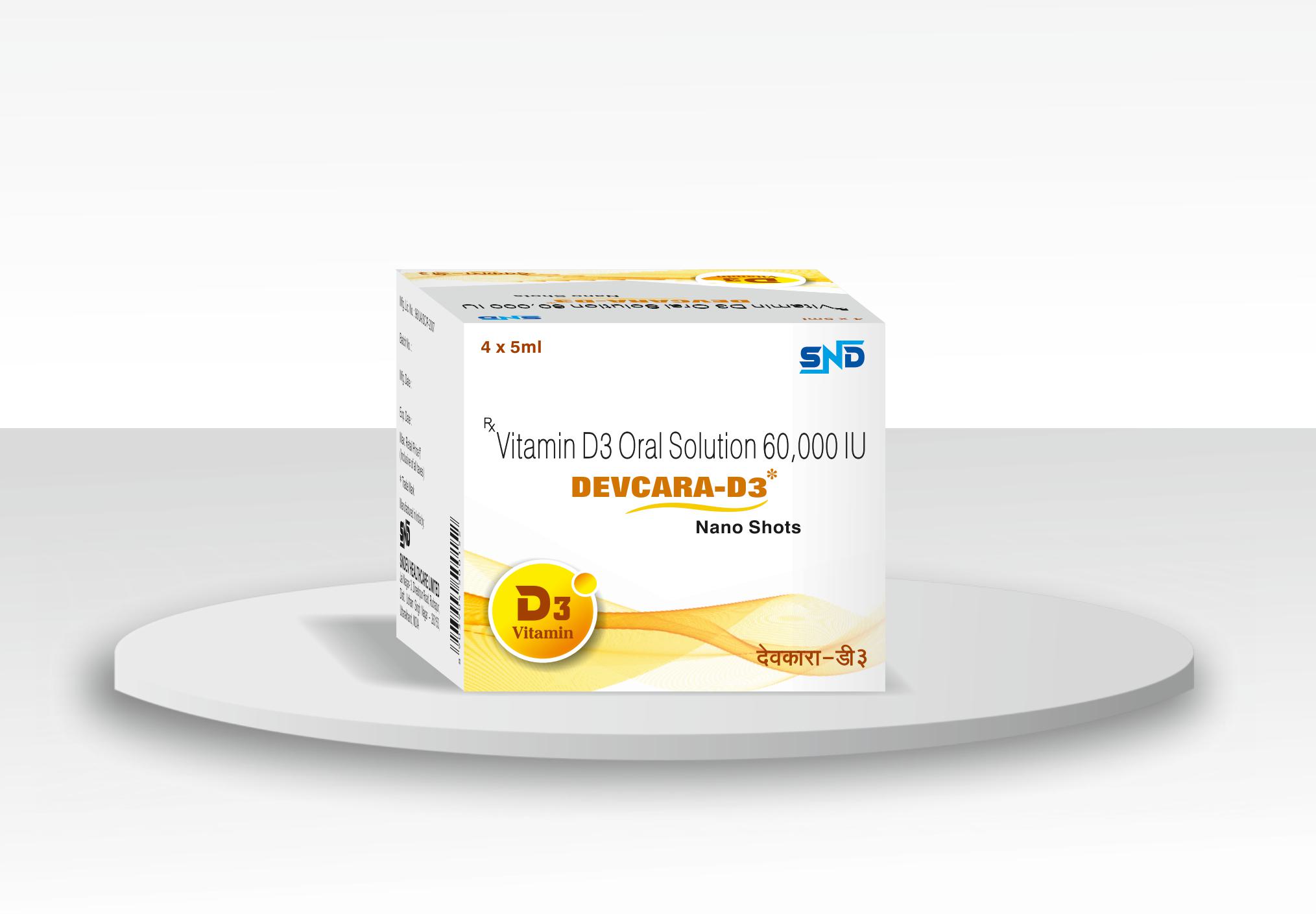 DEVCARA-D3 Oral Solution Carton Packshot